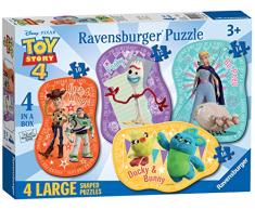 Ravensburger 6835 - Disney Toy Story 4, 4 große Puzzles (10,12,14,16 Teile), Mehrfarbig