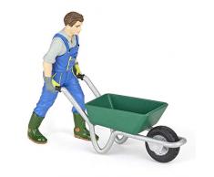 Papo 55086 Bauer mit Schubkarre