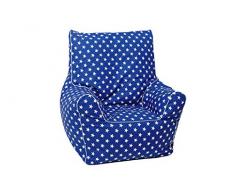 Knorrtoys 68112 - Kindersitzsack Junior - Blue white stars