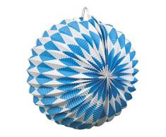 Boland 54215 2 Laternen Bayern 22 cm, Blau/Weiß