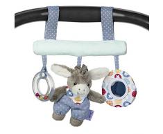 Sterntaler Spielzeug zum Aufhängen mit Klettverschluss, Esel Emmi, Inklusive Rassel, Alter: Für Babys ab der Geburt, Mehrfarbig