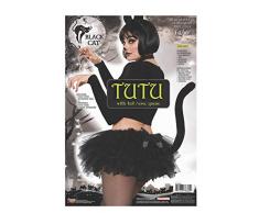 Forum Novelties Hängelampe Artikelnummer 78360 Katze Tutu Kostüm, schwarz, UK Größe 10–14