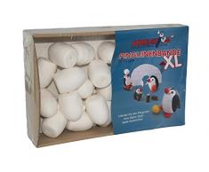 KREATIVA Nr. 9 XL Pinguinenbande Bastelset, Weiss
