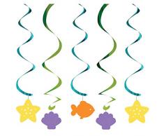 5-count Aufhängen gewickelten Luftschlangen, Mermaid Friends