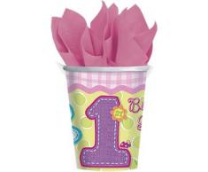 amscan International Umarmungen und Stiche Girl 266 ml Pappbecher, 8 Stück