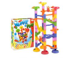 Unbekannt Kugelbahn Konstruktion Spielzeug Rennen Baukasten Coaster Spur Toyrific Deluxe 74pc