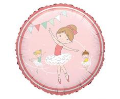 amscan 3925101 Folienballon Little Dancer, Rosa, Pink