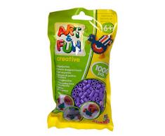Simba 106374423 Art and Fun 1.000 Bügelperlen im Beutel lila