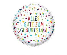 amscan 4146401 Folienballon Konfetti Alles Gute Zum Geburtstag