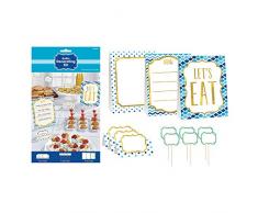 Amscan 281001 Blau Buffet Dekorieren Kit