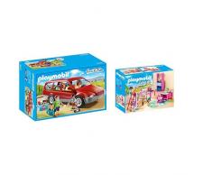 Playmobil 9421 - Familien-PKW Spiel & 9270 - Fröhliches Kinderzimmer