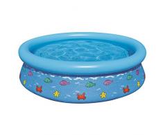 Jilong Fisch Pool Ø 150 x 38 cm Quick-Up Kinderpool Fast Set Planschbecken Schwimmbecken Kinder Schwimmbad für Garten und Terasse (sortiert - Farbauswahl nicht möglich)