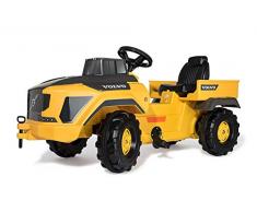 Rolly Toys 881000 Traktor rollyTruck, Volvo Dumper – Trettraktor für Kinder, Achsschenkellenkung, ab 3 bis 8 Jahren-881000, Gelb