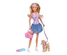 Simba 105733310 Puppy Walk Spielpuppe, Mehrfarbig