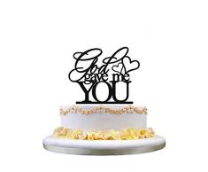 zhongfei Gott gab Mir Sie Hochzeitstorte Topper Dekoration Partei