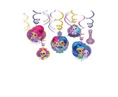 Amscan Anhänger Swirl Shimmer & Shine Multicolor, 7AM9902166