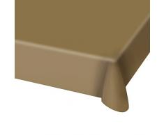 Folat 50668 Tischdecke Gold 130x180cm Kunststoff