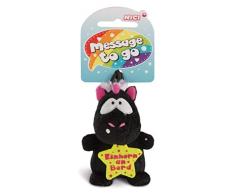 Nici 42735 Anhänger Carbon Flash Einhorn an Bord, 8 cm, schwarz