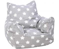 KNORRTOYS.COM 68211 Knorrtoys 68211-Kindersitzsack Kindersitzsack, Stars White