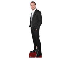 Star Cutouts CS786 Figur Ryan Gosling Black Suit Cute Smile Lebensgröße Ausstanz-Figur mit gratis Schreibtisch Pappaufsteller stehend 185 cm hoch, mehrfarbig