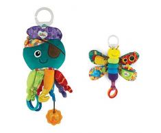 Lamaze Baby Spielzeug Captain Calamari, die Piratenkrake Clip & Go - hochwertiges Kleinkindspielzeug- ab 0 Monate & Freddie, das Glühwürmchen Clip & Go - hochwertiges Kleinkindspielzeug