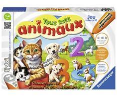 Ravensburger – Alle Spielzeuge für Kinder, Pferd, Lernen, Poney 3D, Tiptoi Spielzeug, Kugelschreiber, Interactive, elektronisch, Puzzle Compter, Chanson, Babys Maman Animaux, 00838, Néant