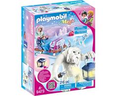 PLAYMOBIL Magic 9473 Schneetroll mit Schlitten und Lichteffekt, Ab 4 Jahren