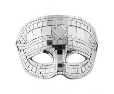 WIDMANN 1622 – Maske Discokugel Unisex, Grau, Einheitsgröße