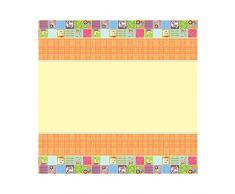 Unique Party 72433 Kunststoff Circus Animal Baby Dusche Tischdecke, 7 ft x 4.5 ft