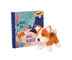 Manhattan Toy Warum so blau, blau? Baby und Kleinkind Board Book + Corgi Kuscheltier Hund Geschenkset