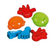 Gowi 558-58 Sandform Fritz im Netz, 6teilig, Sandkästen und Sandspielzeuge