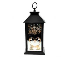 Gifts 4 All Occasions Limited SHATCHI-1255 Shatchi Laterne, PVC, Weihnachtsdesign, Warmweiß