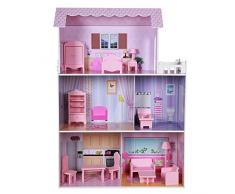 Teamson Puppenhaus Holz 80 x 31 x 113 cm (ColorBaby 85293)