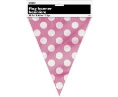 Unique Party Supplies Wimpelkette mit bepunkteten Flaggen – 3,66 m lang