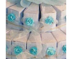 Disok Set mit 45 Keksdosen, Himmelblau, mehrfarbig (3020)