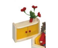 Rülke Holzspielzeug 22694 Puppenhauszubehör, holzfarben, gelb, rot