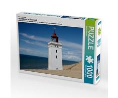 CALVENDO Puzzle Leuchttürme in Dänemark 1000 Teile Lege-Größe 64 x 48 cm Foto-Puzzle Bild von Werner Prescher