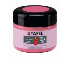 Marabu 02590025132 - Tafelfarbe pink candy 225 ml, deckende Acrylfarbe auf Wasserbasis, nach Trocknung mit Tafelkreide beschreibbar und Wasser abwischbar, geeignet für Wand, Metall und Keilrahmen