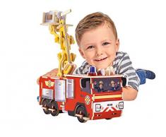Eichhorn 109255602 - Feuerwehrmann Sam 3D Puzzle, 23x18,5cm, Bastelset zum Zusammenbauen, Motiv: Jupiter