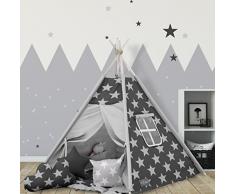 Elfique Tipi INDIANERZELT DOPPELT Gepolsterter Decke und DREI Kissen