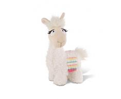 Nici 42248 La Lounge Kuscheltier Lama Dalia mit Satteldecke, 32 cm, bunt, Größe: ca