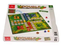 Von Negro Double (Ludo + Scale E Liane) Giochi Tisch Klassisch für Tutorien, Mehrfarbig, 8001097539192