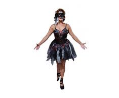 Rubie s Offizielles Damen Dead Ballerina schwarz Kleid Halloween Zombie, Erwachsene Kostüm – Große