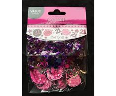 amscan 9900586 34 G Celebration 21. Konfetti (Pack von 3)