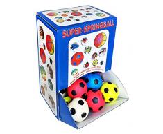 Springball Fußball 55mm Display 30 Stück