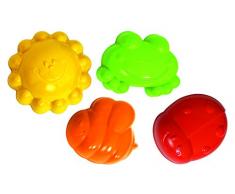 Gowi 558-60 Sandform Otto, 4teilig, im Netz, Sandkästen und Sandspielzeug