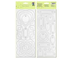 Ursus 62700003 - Blanco-Chipboard, 2 Blatt ca. 12 x 30,5 cm, Geschenkanhänger 1