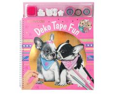 Depesche 10734 Malbuch Deko Fun mit Masking Tapes, TOPModel Hund, ca. 31 x 26 x 2,5 cm, bunt