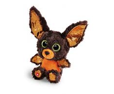Nici 46304 Glubschis Kuscheltier Halloween Fledermaus, Flauschiges Plüschtier mit großen Glitzeraugen, süßes Stofftier für Kinder und Kuscheltierliebhaber