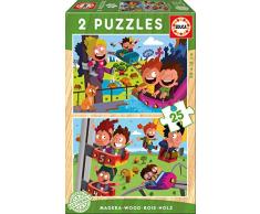 Educa 17620 Holzpuzzles 2X25 Zirkus